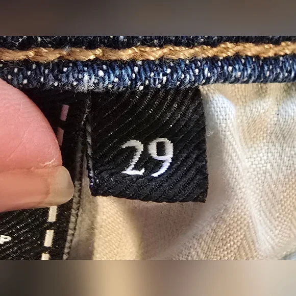 7 For All Mankind Luxe Vintage Slim Boyfriend Cropped Style Size 29 - Picture 10 of 12